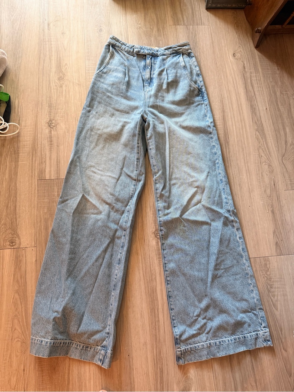 High-Rise Wide Leg Women's Jeans in Light Blue